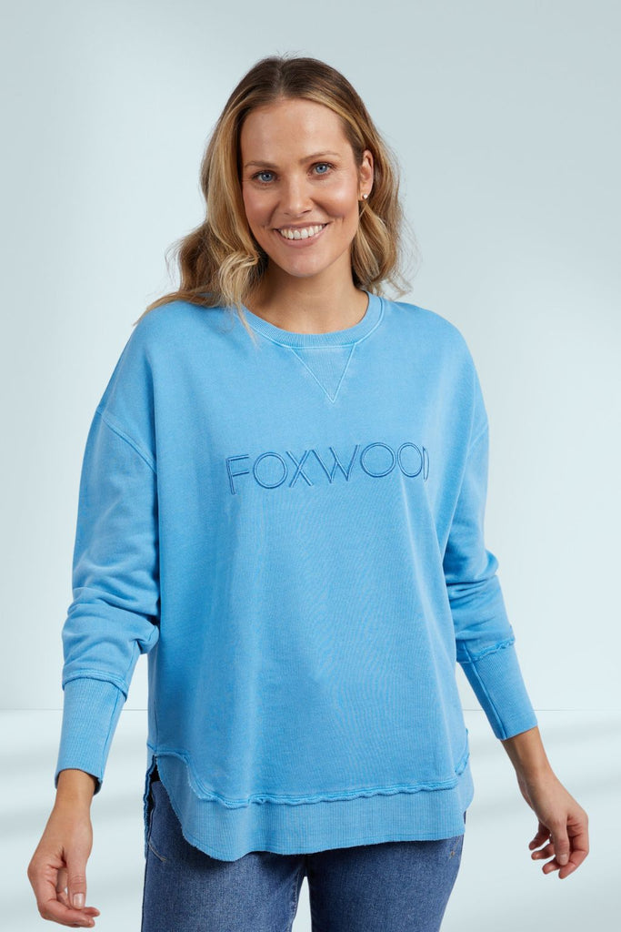 Foxwood Simplified Crew Bright Blue From BoxHill