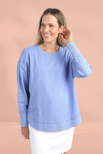 Foxwood Simplified Crew Neon Blue From BoxHill