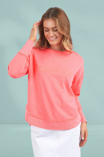 Foxwood Simplified Crew Neon Pink From BoxHill