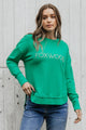 Foxwood Simplified Metallic Crew Bright Green From BoxHill
