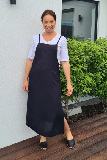 Freez Apron Dress Black From BoxHill