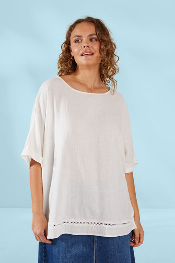 Haven Florence Relaxed Top Bianco From BoxHill