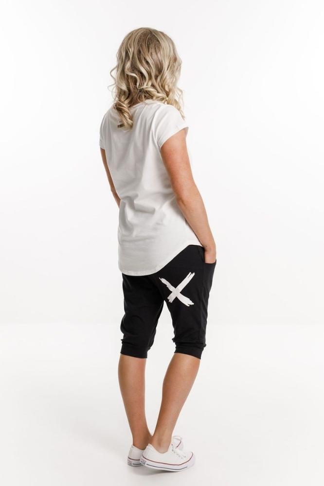 Homelee-Rose Road - 3/4 Leggings- Navy with logo