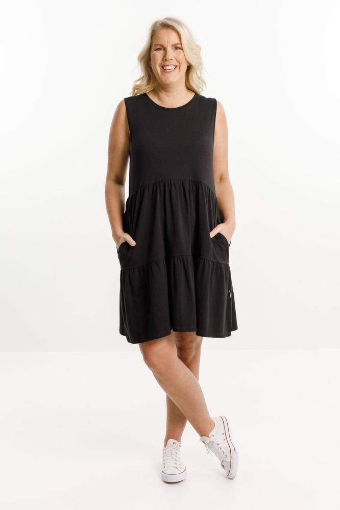 Home-Lee Kylie Singlet Dress Black From BoxHill