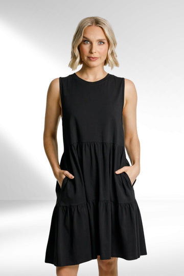 Home-Lee Kylie Singlet Dress Black From BoxHill