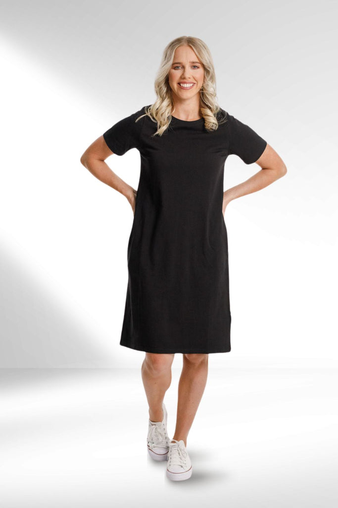 Home-Lee Taylor Tee Dress Black From BoxHill