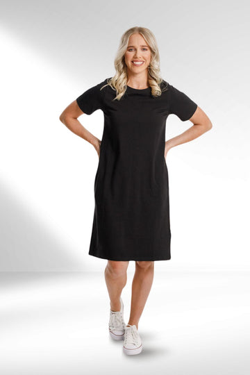 Home-Lee Taylor Tee Dress Black From BoxHill