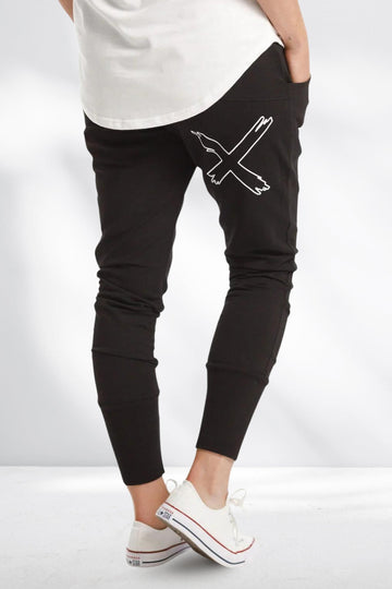 Home-Lee Winter Apartment Pants Black White X From BoxHill