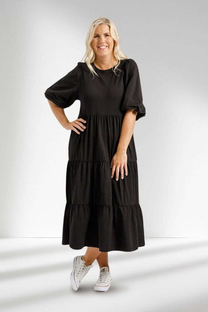 Homelee Kate Midi Dress Black From BoxHill