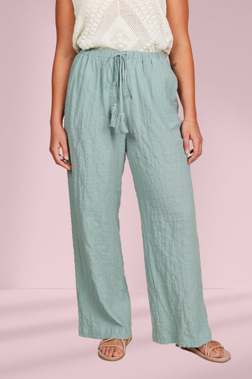 Isle of Mine Fleur Pants Seafoam From BoxHill