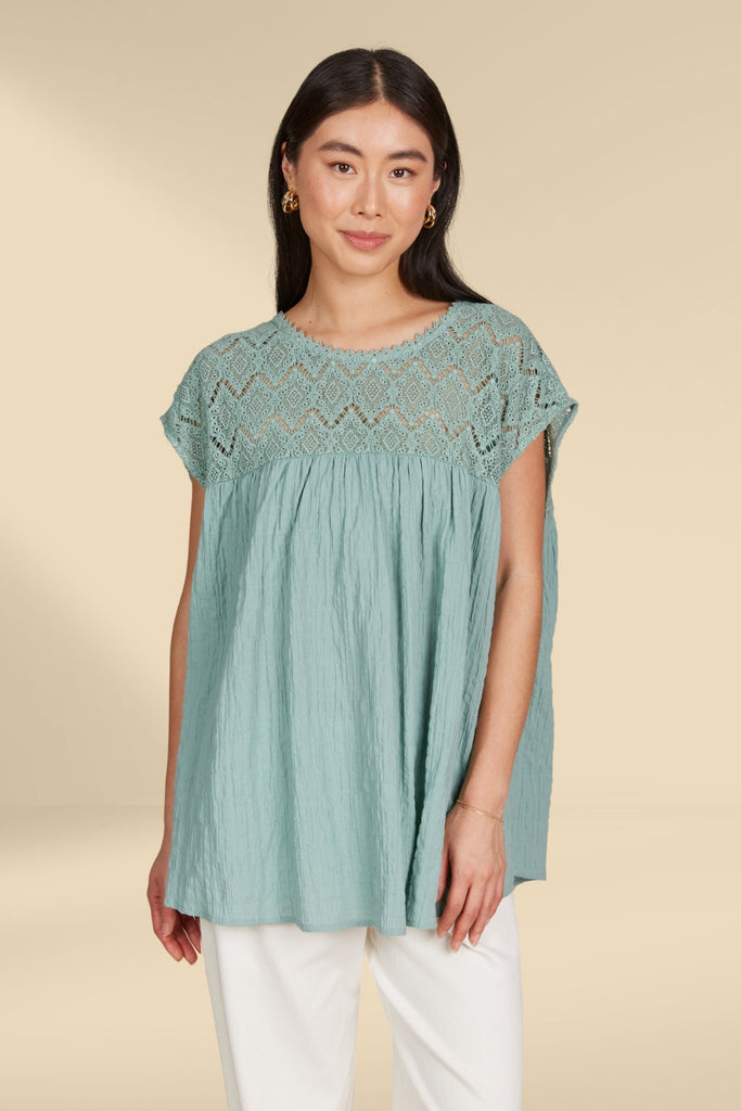 Isle of Mine Fleur Relaxed Top Seafoam From BoxHill