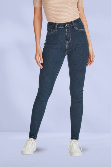 Junkfood Bowie Ankle Grazer Jeans Indigo From BoxHill