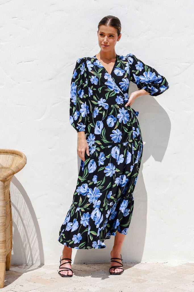 Label of Love Violet Wrap Maxi Dress Floral From BoxHill