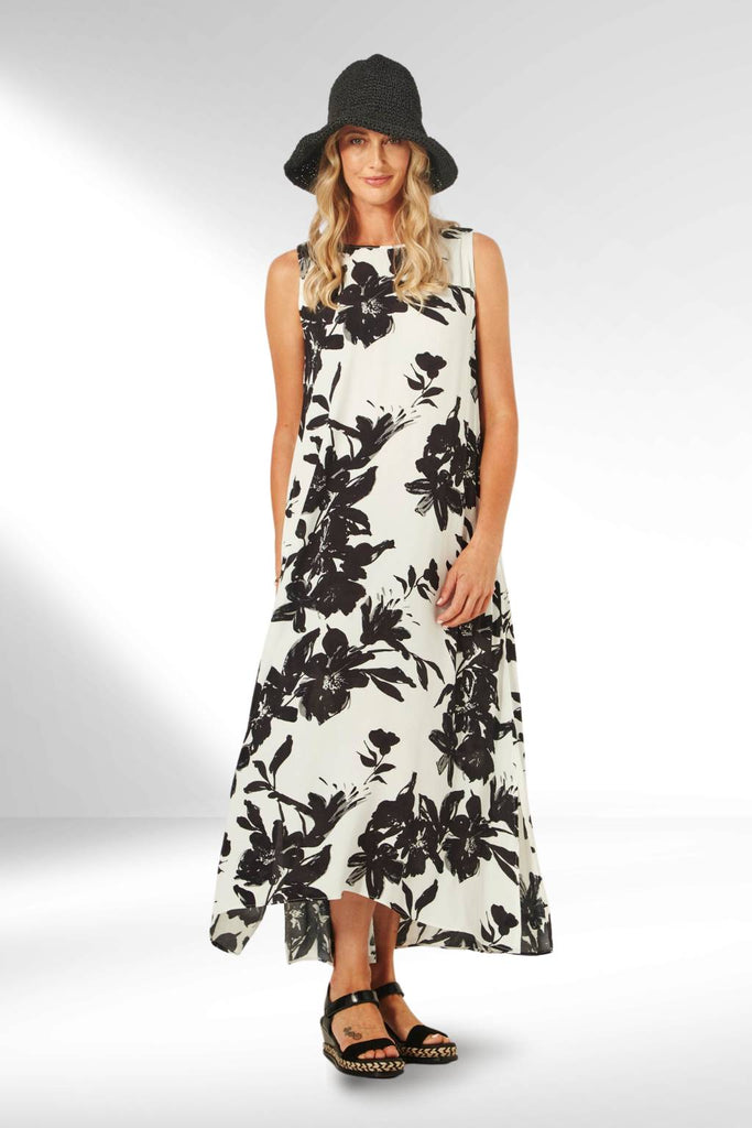 Lemon Tree Ana Dress Black and White Print From BoxHill