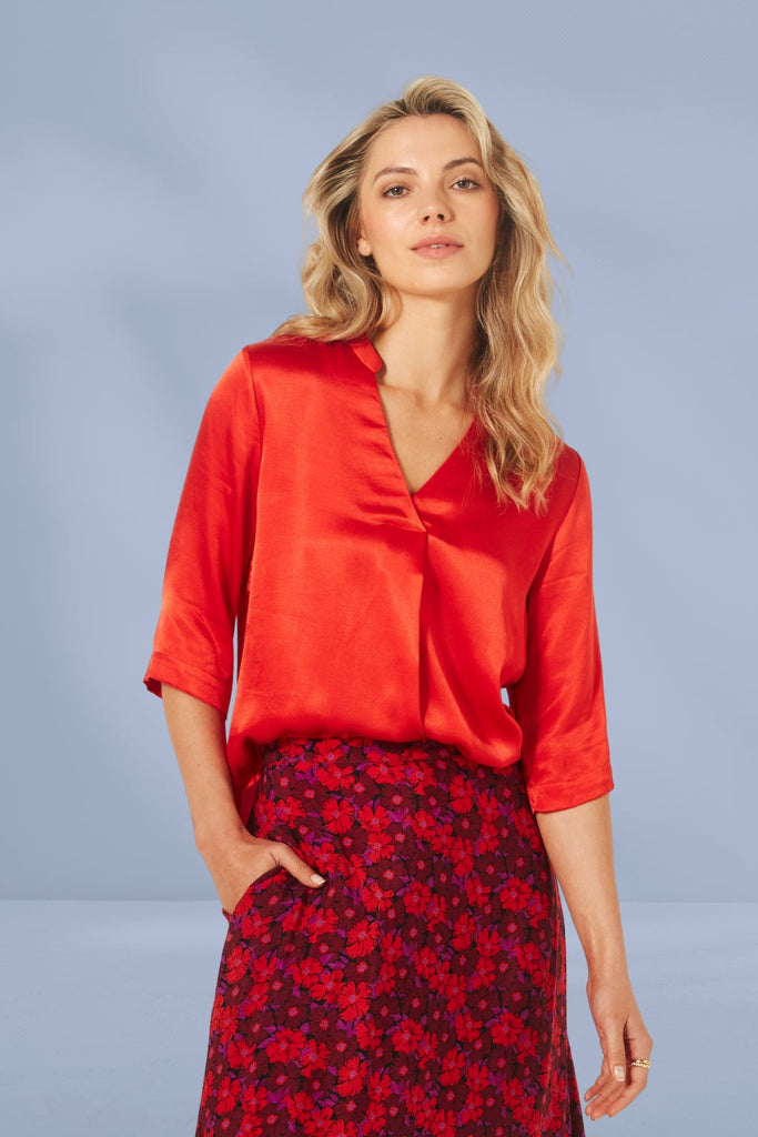 PRE-ORDER Lemon Tree Fatima Top Scarlet From BoxHill