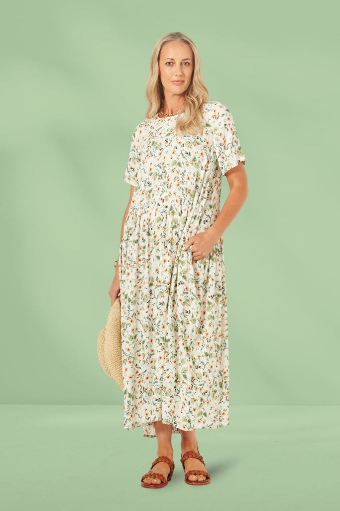 PRE-ORDER Lemon Tree Monroe Dress Botanical Print From BoxHill