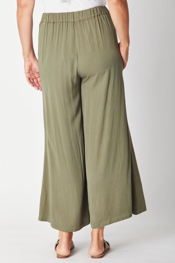 Luna Sky Floaty Wide Leg Core Pants Khaki – BoxHill