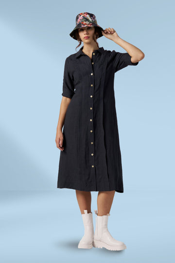 Madly Sweetly Echo Shirt Dress Midnight From BoxHill