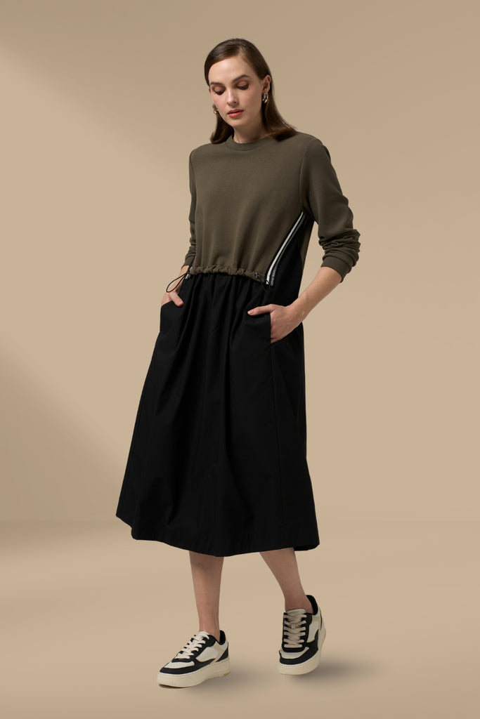 Madly Sweetly Osbourne Dress Khaki From BoxHill