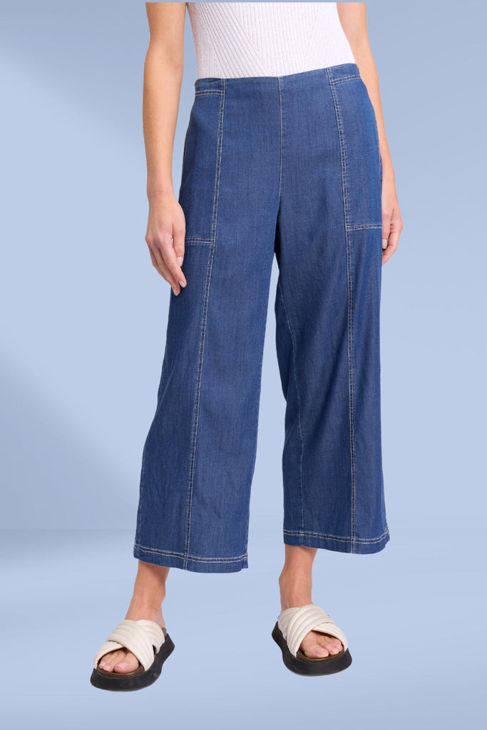 Marco Polo 3/4 Wide Leg Jeans Denim From BoxHill