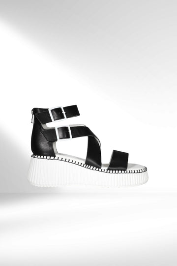 Minx Plaza Platform Sandals Black From BoxHill