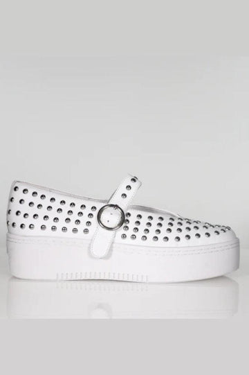 PRE-ORDER Minx Stanley Stud Shoes White From BoxHill