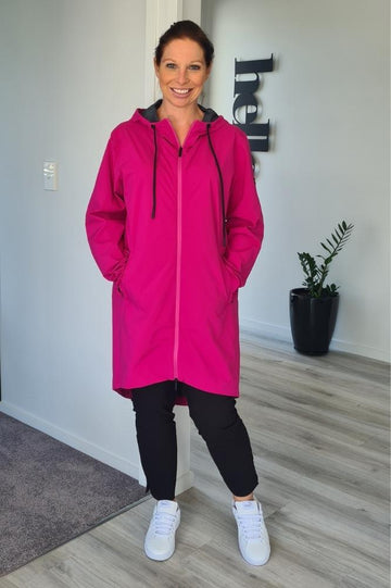 Moke Georgie Raincoat Fuchsia From BoxHill