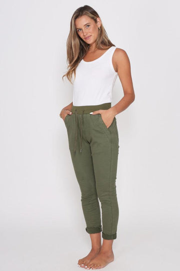 Monaco Riley Joggers Khaki From BoxHill