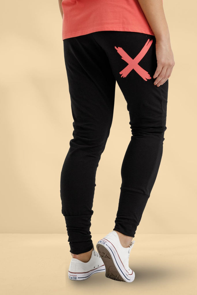 PRE-ORDER Homelee Apartment Pants Black with Berry X From BoxHill