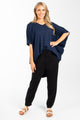 PRE-ORDER PQ Collection Hi Low Miracle Top Navy From BoxHill