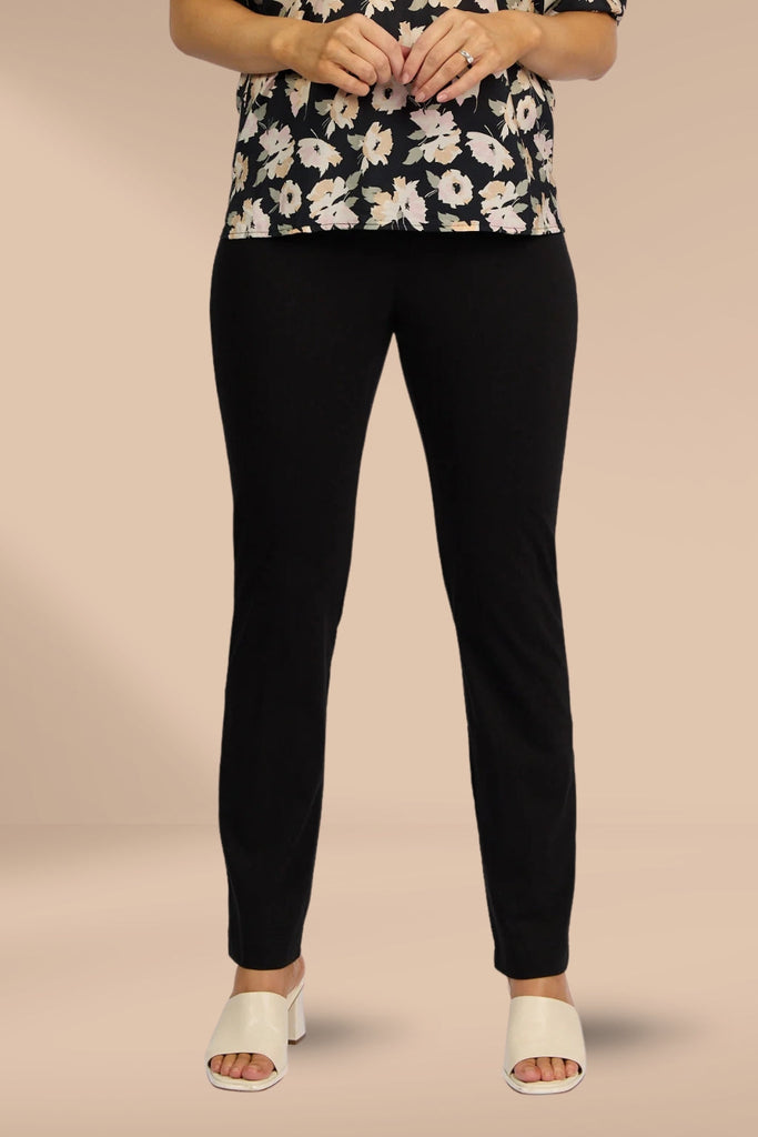 Paris Collection by Vassalli Paris Full Length Pants Black From BoxHill