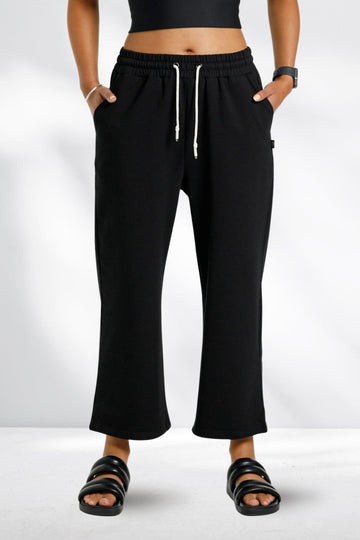 Rose Road Cropped Baller Pants Black From BoxHill