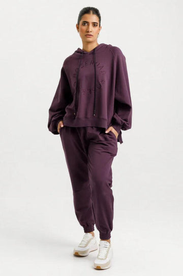 Rose Road Parker Pants Plum From BoxHill