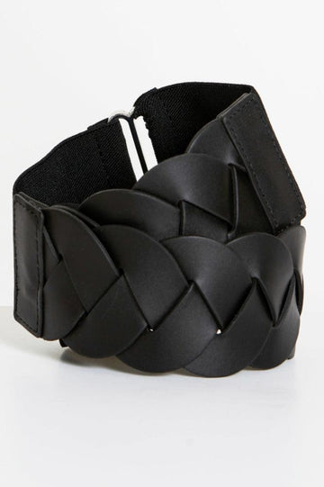 Sass Koko Lattice Belt Black From BoxHill