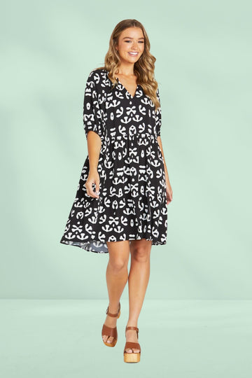 Sass Viola Dress Abstract From BoxHill