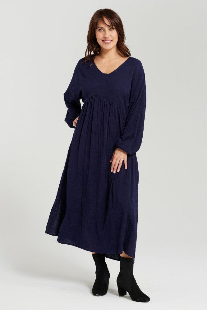 Seduce Odette Dress Navy Blue From BoxHill