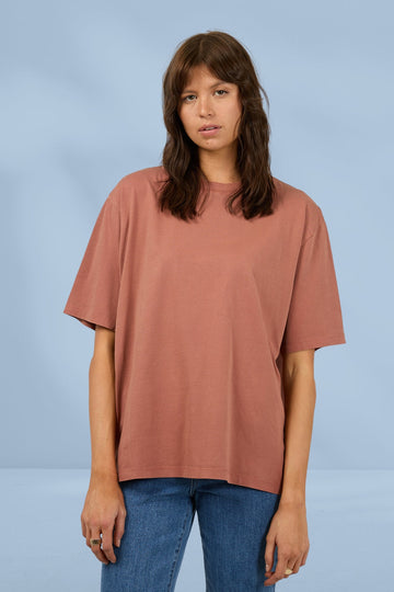 Silent Theory Basic Oversized Tee Clay From BoxHill