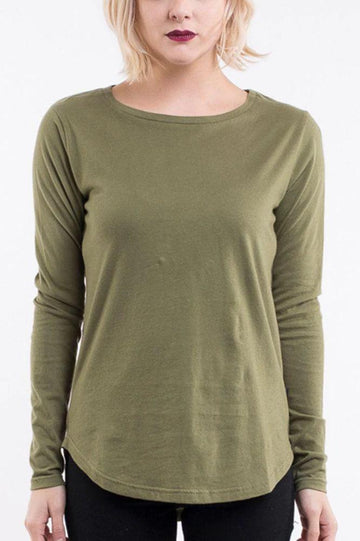 Silent Theory Kara LS Tee Green From BoxHill