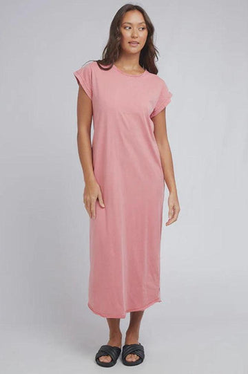 Silent Theory Routine Tee Dress Rose From BoxHill