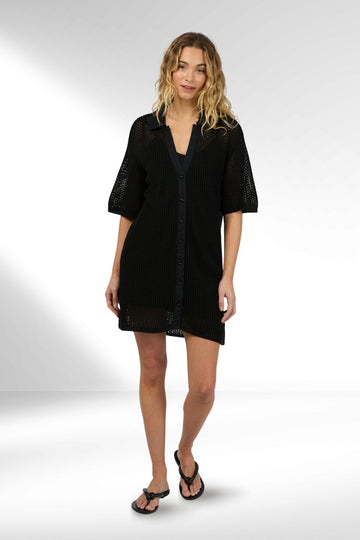 Silent Theory Sadie Shirt Dress Black From BoxHill