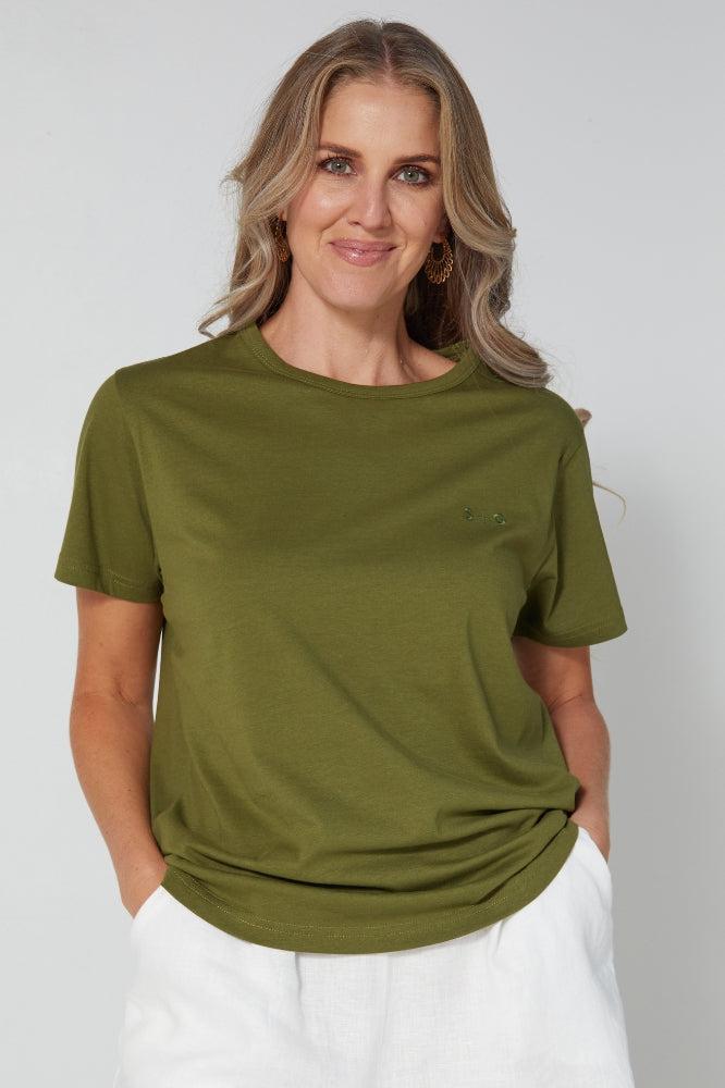 Stella and Gemma Ace Tee Khaki From BoxHill