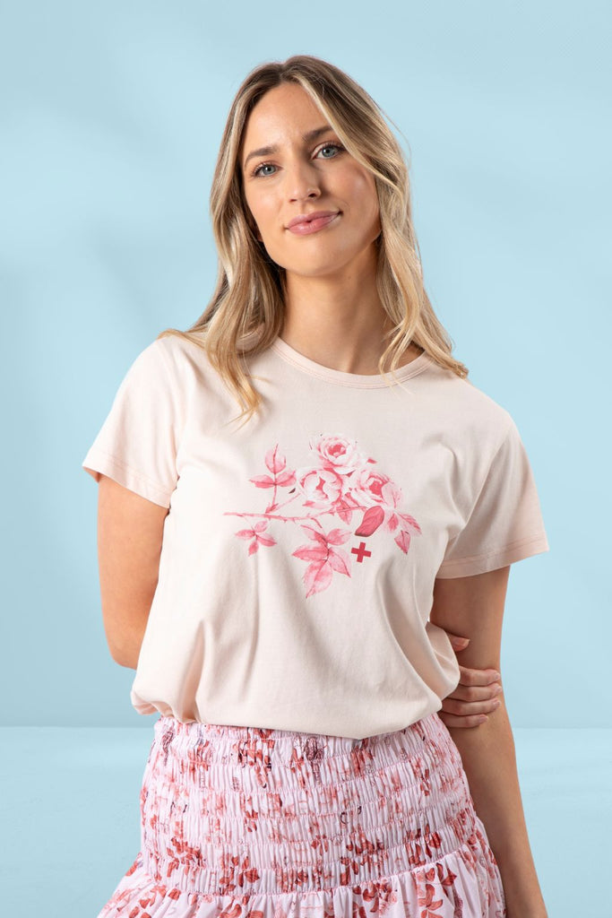 Stella and Gemma Jolie Ruby Rose T-Shirt Blush From BoxHill