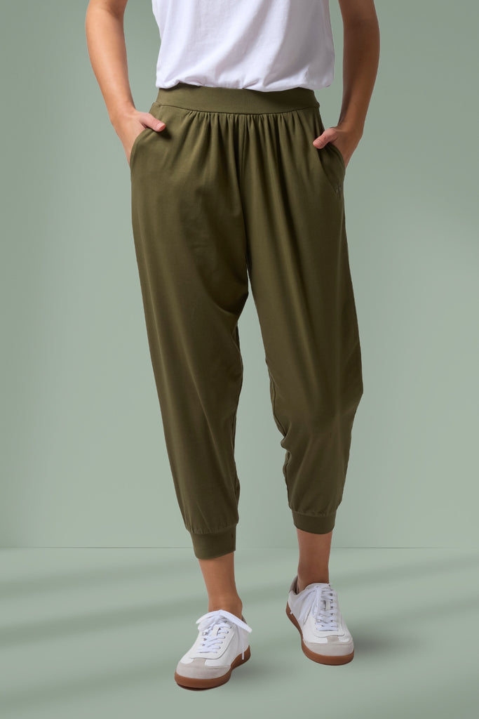 Stella and Gemma Lounge Pants Olive From BoxHill