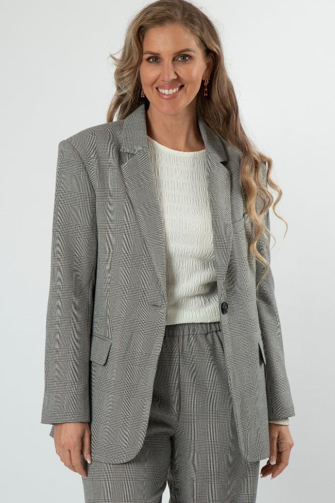 Stella and Gemma Monaco Blazer Houndstooth From BoxHill