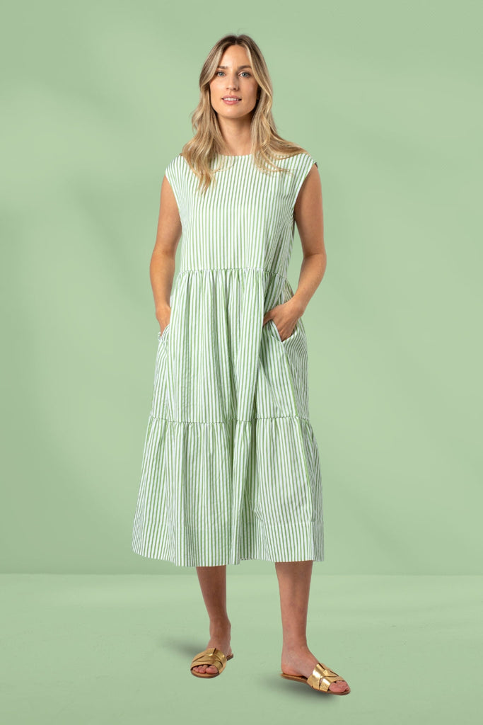 Stella and Gemma Rania Dress Apple Stripe From BoxHill