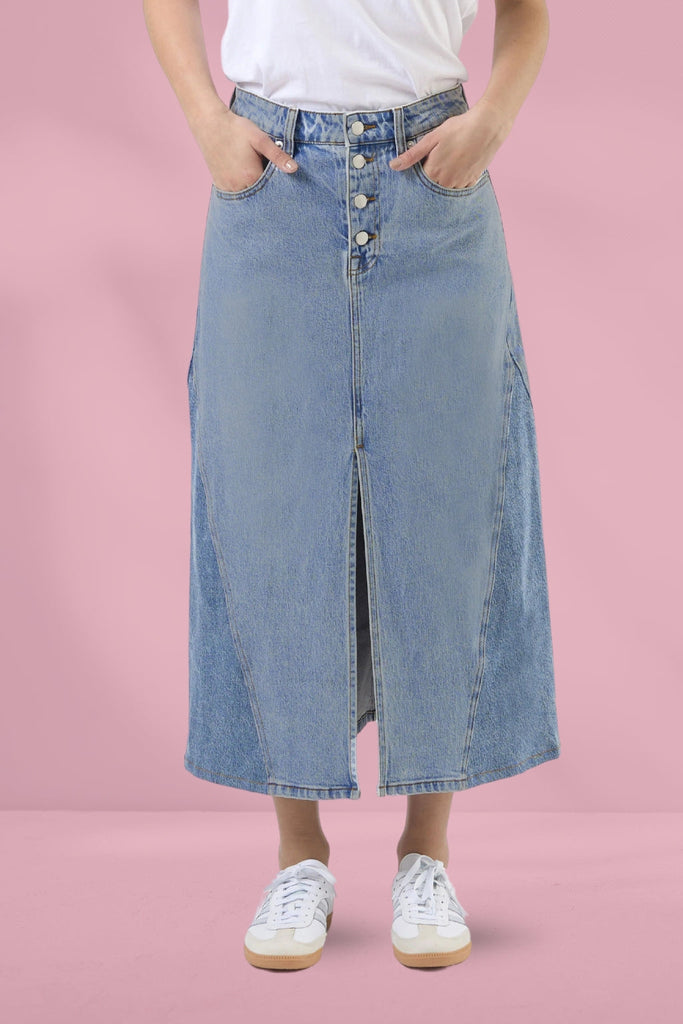 Stella and Gemma Taylah Skirt Mid Blue From BoxHill