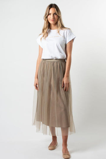 Stella and Gemma Tully Skirt Bone From BoxHill