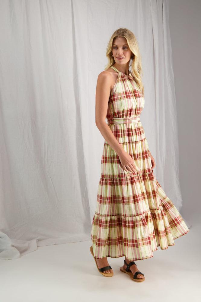 Tuesday Label Jolene Dress Tartan From BoxHill