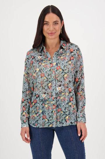 Vassalli Long Sleeve Shirt with Button Placket Back Ellery From BoxHill