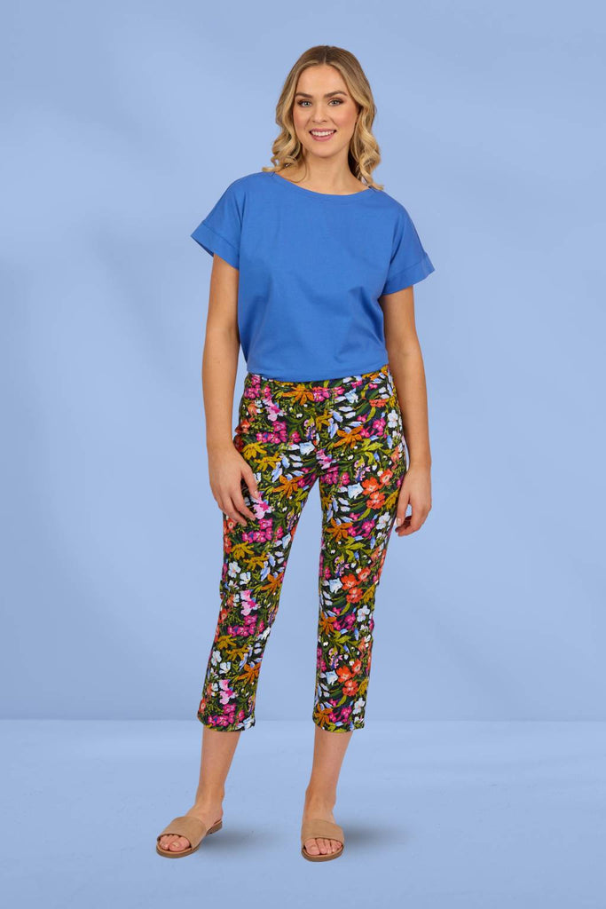 Vassalli Slim Leg 7/8 Lightweight Pull On Pants Lola From BoxHill